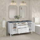 James Martin Myrrin 60" Double Bathroom Vanity, Bright White