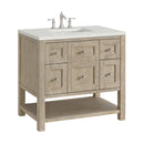 James Martin Breckenridge 36" Single Bathroom Vanity, Whitewashed Oak