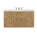 James Martin Laurent 48" Dual Mount Single Bathroom Vanity, Light Natural Oak