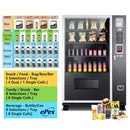 Epx 5FT Snacks And Drinks Combo Vending Machine With Dual Zone Refrigeration And Bill Acceptor [G432] (SAK76984)