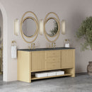 James Martin Marigot 72" Double Bathroom Vanity, Sunwashed Oak