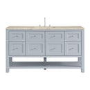 James Martin Breckenridge 60" Single Bathroom Vanity, Serenity Blue
