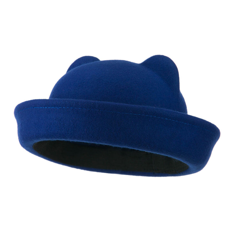 Girl's Ear Crown Felt Fedora