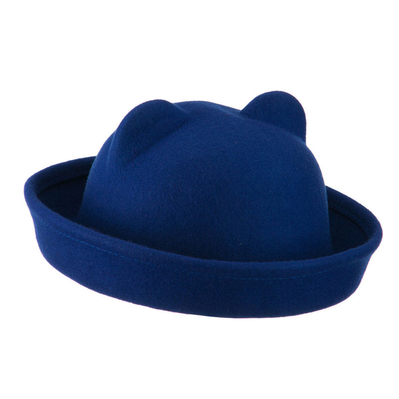 Girl's Ear Crown Felt Fedora