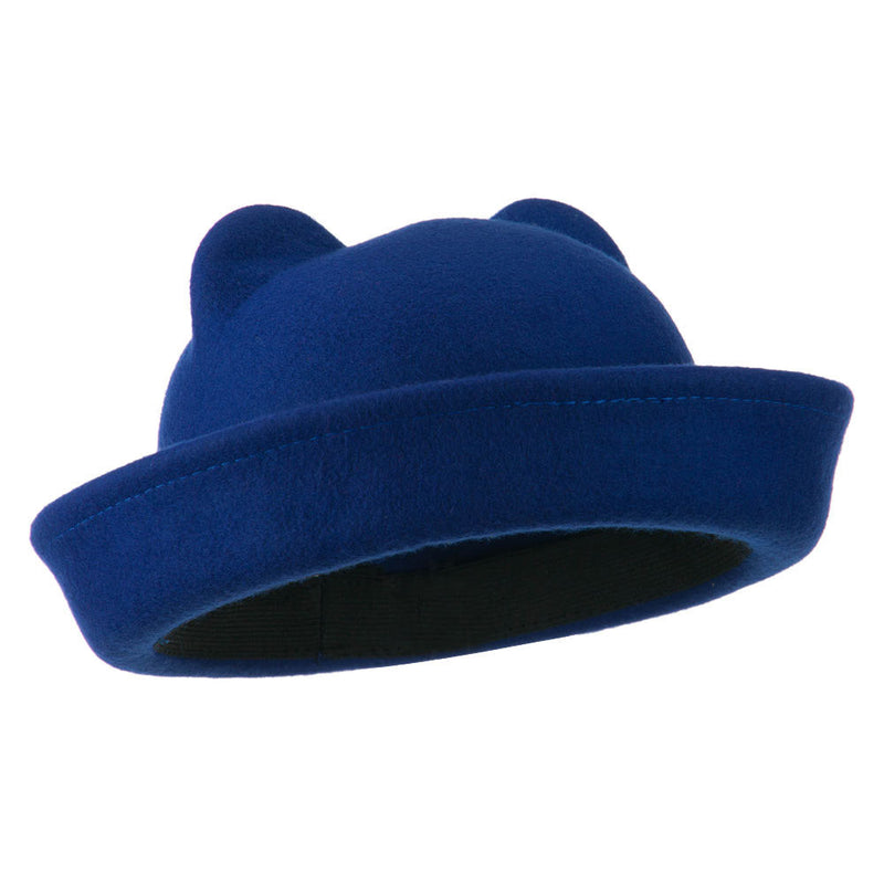 Girl's Ear Crown Felt Fedora