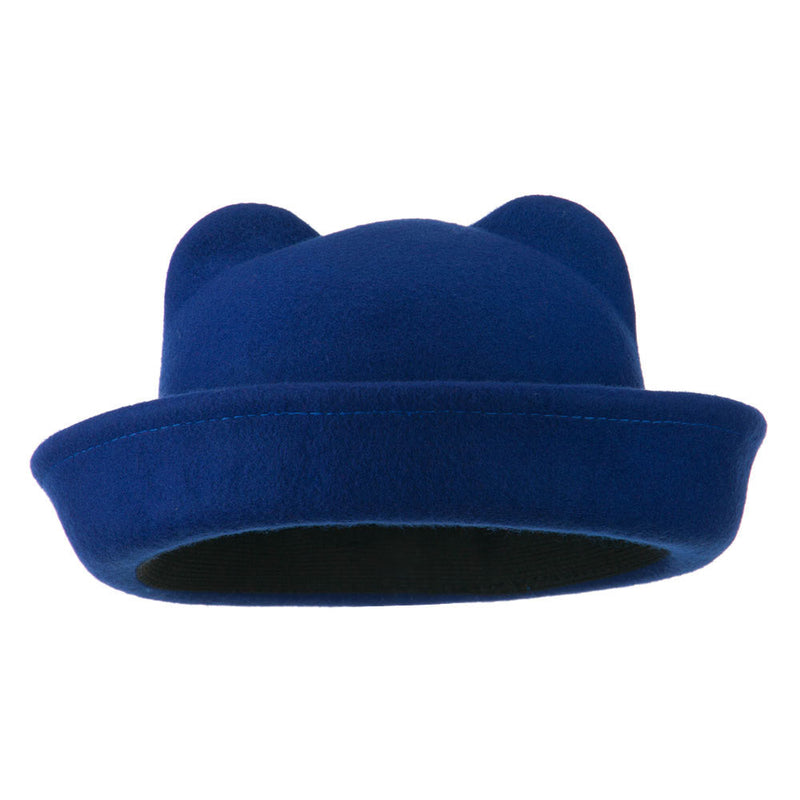 Girl's Ear Crown Felt Fedora
