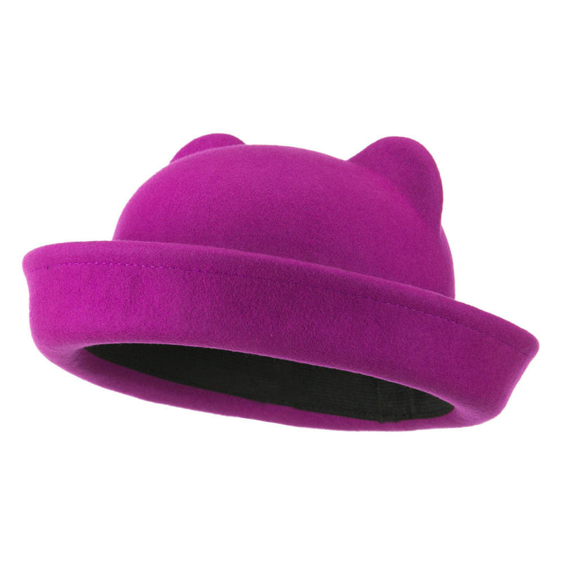 Girl's Ear Crown Felt Fedora