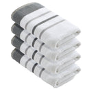 Decorative Cotton Stripe Bath Towel Set - Noelle Collection by Great Bay Home