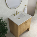 James Martin Hudson 30" Single Bathroom Vanity, Light Natural Oak