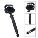 Ergonomic black coffee machine cleaning brush kitchen maintenance tool by Decorbites