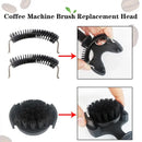 Ergonomic black coffee machine cleaning brush kitchen maintenance tool by Decorbites