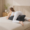 27° Ergonomic Memory Foam Support Pillow for Couples - Grey
