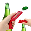 Ergonomic red & gray bottle opener gun for kitchen bar fun by Decorbites