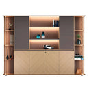 Sona · Office Shelves w/ Lighting & Cabinets