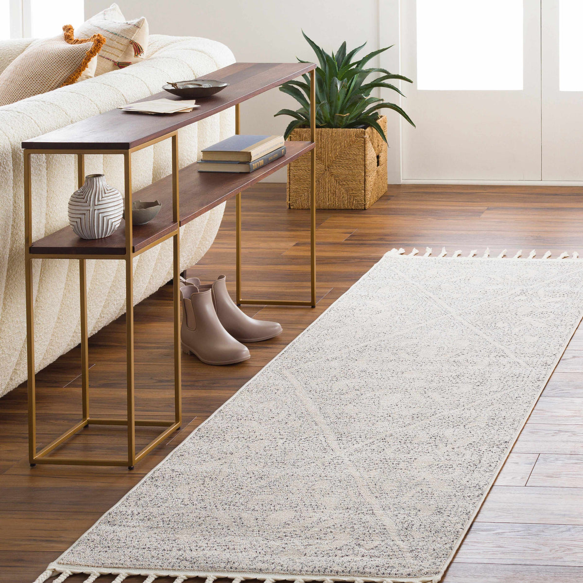 Birdwood Area Rug, installed in a room