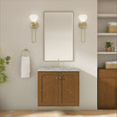 James Martin Laurent 30" Dual Mount Single Bathroom Vanity, Honey Oak