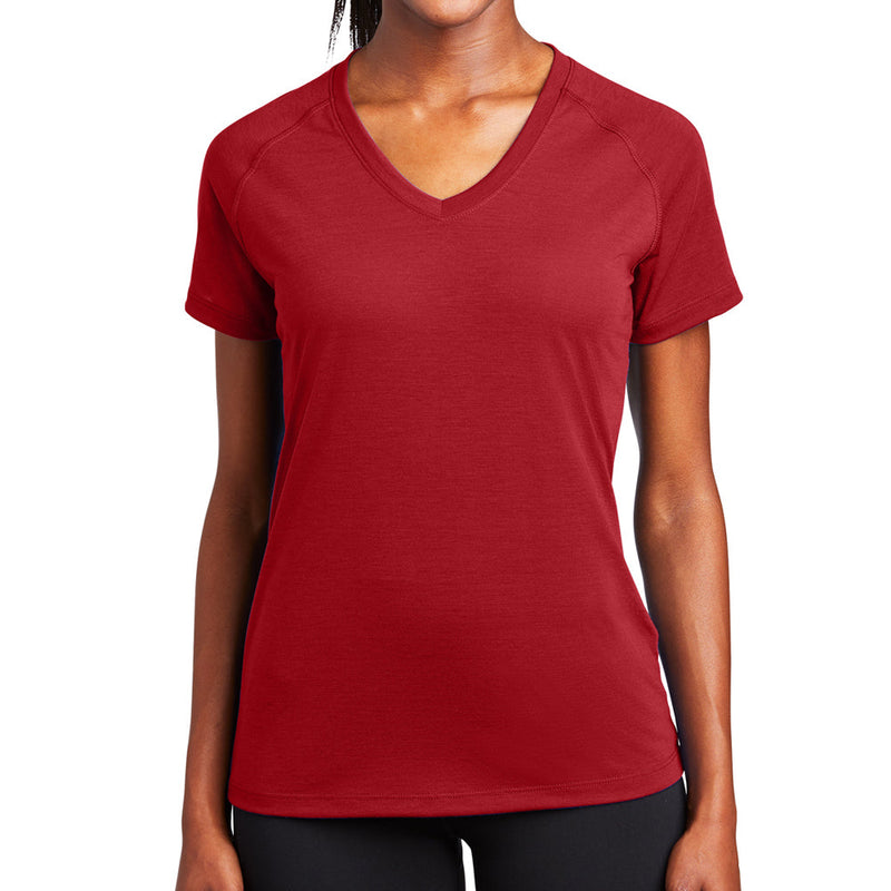 Ladies Big Size Ultimate Performance V-Neck T-Shirt