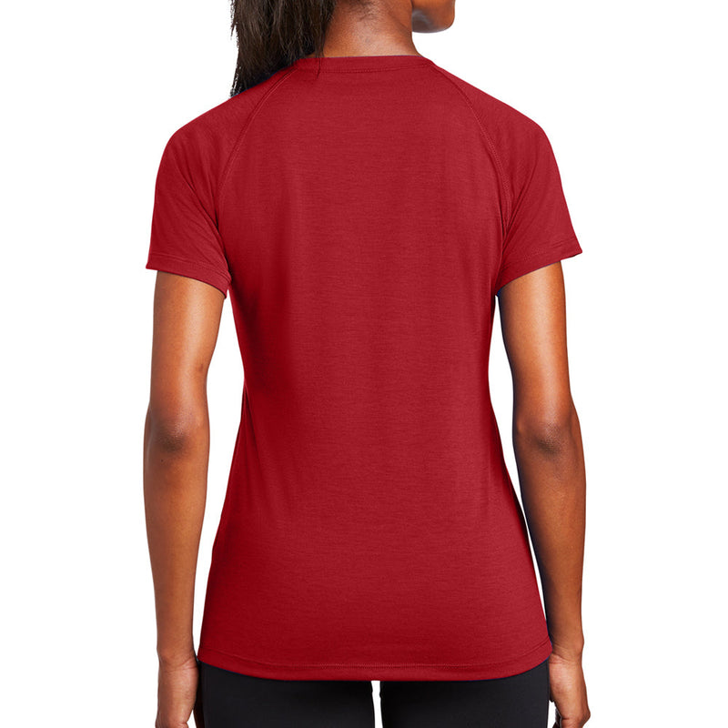 Ladies Big Size Ultimate Performance V-Neck T-Shirt