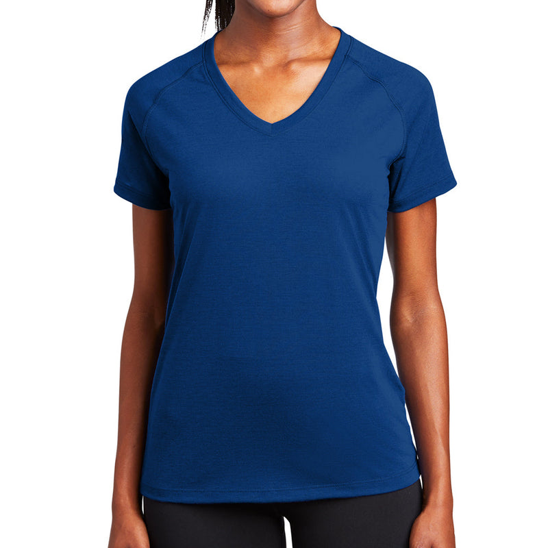 Ladies Big Size Ultimate Performance V-Neck T-Shirt
