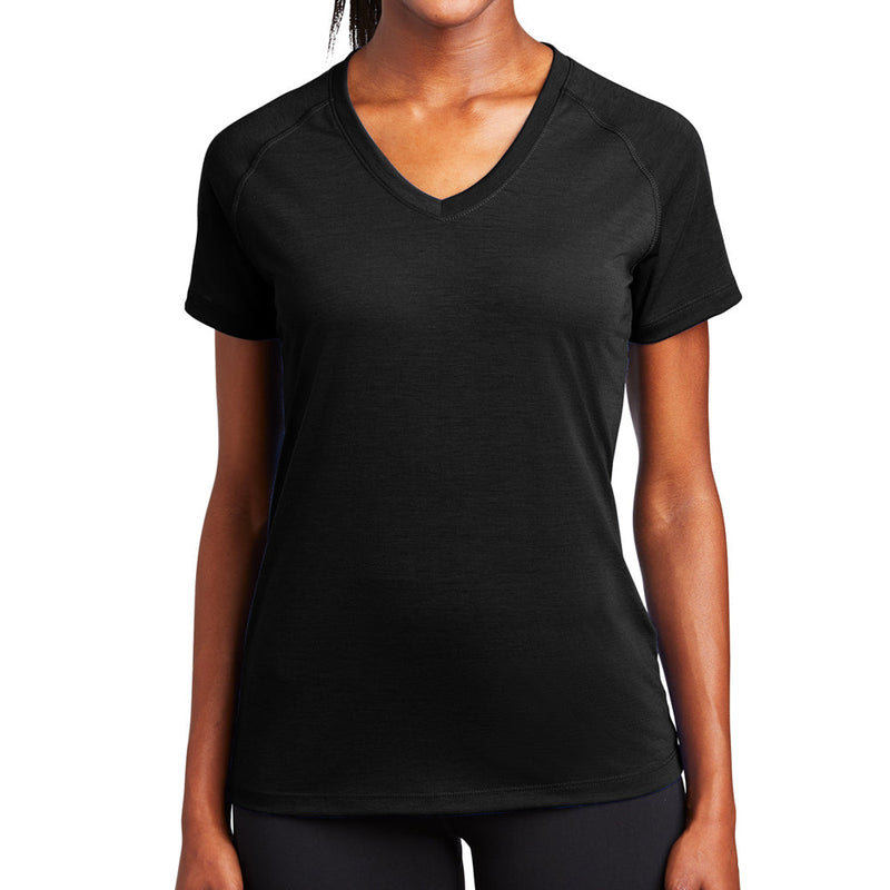 Ladies Big Size Ultimate Performance V-Neck T-Shirt