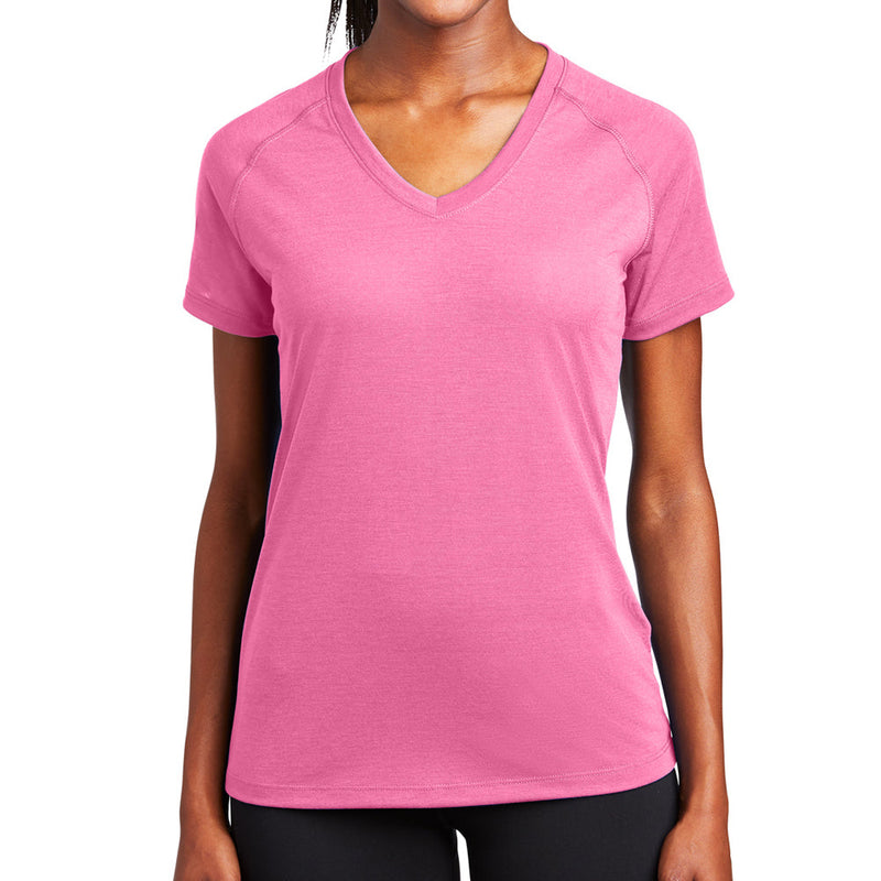 Ladies Big Size Ultimate Performance V-Neck T-Shirt