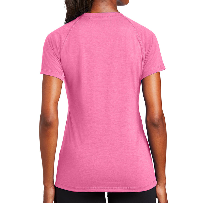 Ladies Big Size Ultimate Performance V-Neck T-Shirt