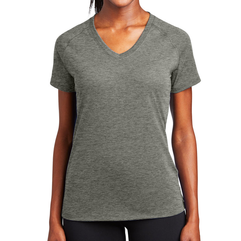 Ladies Big Size Ultimate Performance V-Neck T-Shirt