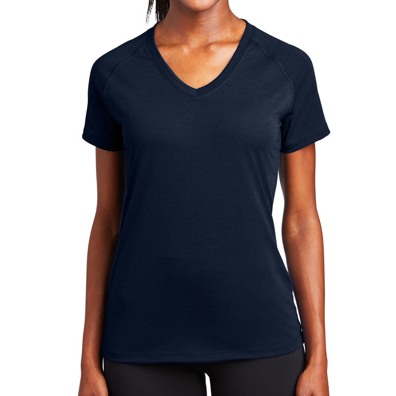 Ladies Big Size Ultimate Performance V-Neck T-Shirt