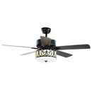 52 Inch Ceiling Fan with Light Reversible Blade and Adjustable Speed by LJGDeals