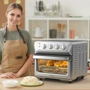 21.5 Quart 1800W Air Fryer Toaster Countertop Convection Oven with Recipe by LJGDeals