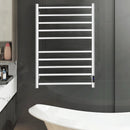 10 Bar Towel Warmer Wall Mounted Electric Heated Towel Rack with Built-in Timer-Silver by LJGDeals