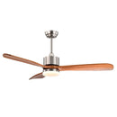 52 Inch Reversible Ceiling Fan with LED Light and Adjustable Temperature by LJGDeals