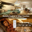 52 Inch Ceiling Fan with Lights and 3 Lighting Colors by LJGDeals