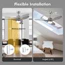 48 Inch Wood Ceiling Fan with LED Lights and 6 Speed Levels by LJGDeals