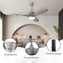 48 Inch Wood Ceiling Fan with LED Lights and 6 Speed Levels by LJGDeals