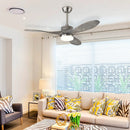 48 Inch Wood Ceiling Fan with LED Lights and 6 Speed Levels by LJGDeals