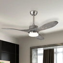 48 Inch Wood Ceiling Fan with LED Lights and 6 Speed Levels by LJGDeals