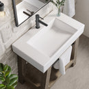 James Martin Auburn 31.5" Single Console Vanity, Weathered Timber