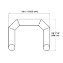 Yescom Custom Inflatable Entrance Arches Air Blow Printed Patten