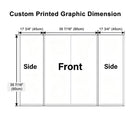 Yescom Trade Show Display Podium Table Counter Stand Black