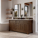 James Martin Brookfield 72" Double Bathroom Vanity, Honey Oak