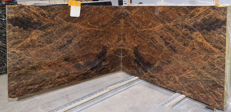 Espera Brown Bookmatching Polished Marble Slab