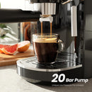 Espresso Machine ,Semi-Automatic Coffee Maker with Bean Grinder and Milk Frother Steam Wand CM8050