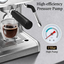 Espresso Machine ,Semi-Automatic Coffee Maker with Bean Grinder and Milk Frother Steam Wand CM8050