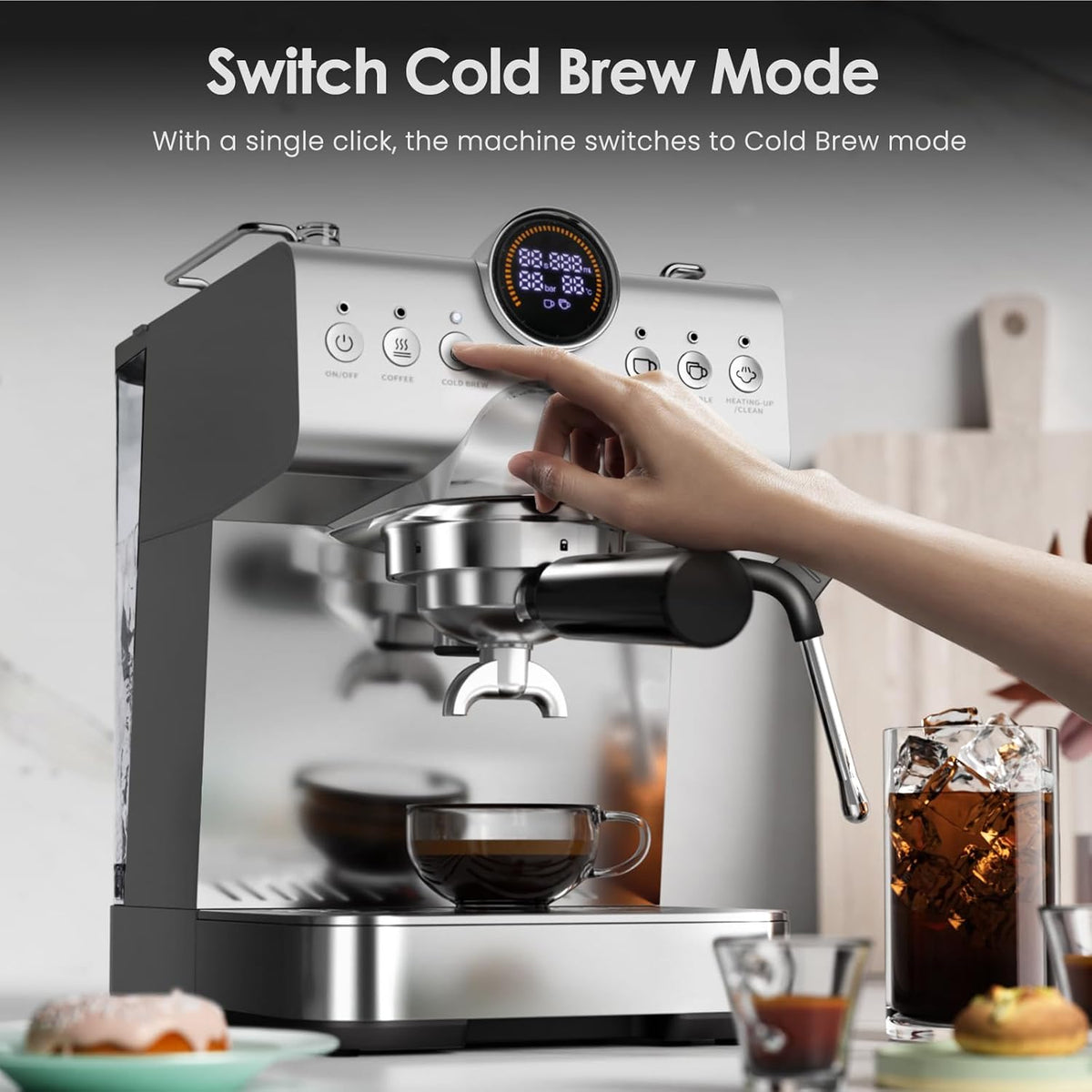 Espresso Machine with Cold Brew CM8057, photo 3 of 6