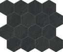 Essence Montauk Black Mosaic D Slate Look Porcelain Tiles 12x10