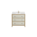 James Martin Celeste 36" Single Bathroom Vanity, Sunwashed Oak with Embossed Shagreen Drawer Fronts
