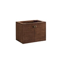 James Martin Amberly 30" Dual Mount Single Bathroom Vanity, Mid-Century Walnut