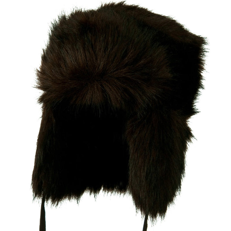 Faux Fur Ear Flap Trooper Hat