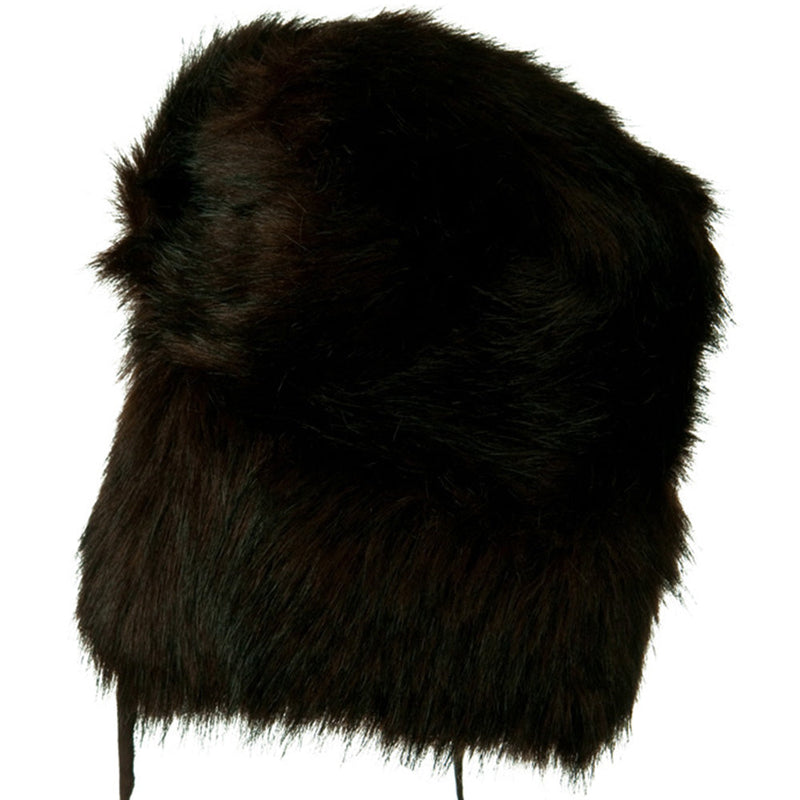 Faux Fur Ear Flap Trooper Hat